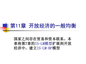 宏观经济学11讲解.ppt