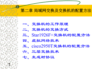局域网交换及交换机的配置方法.ppt