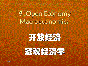 开放经济宏观经济学.ppt