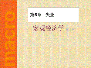宏观经济学——失业.ppt