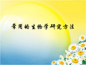 常用的生物学研究方法.ppt