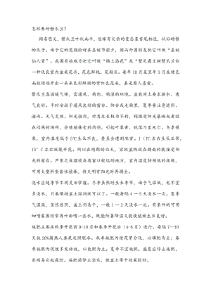 怎样养好蟹爪兰.docx