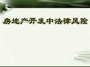 房地产法律风险分析.ppt