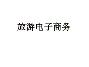 旅游电子商务.ppt