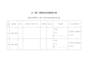 乡（镇）消防执法台账统计表.docx
