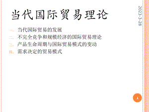 海闻国际贸易当代国际贸易理论.ppt