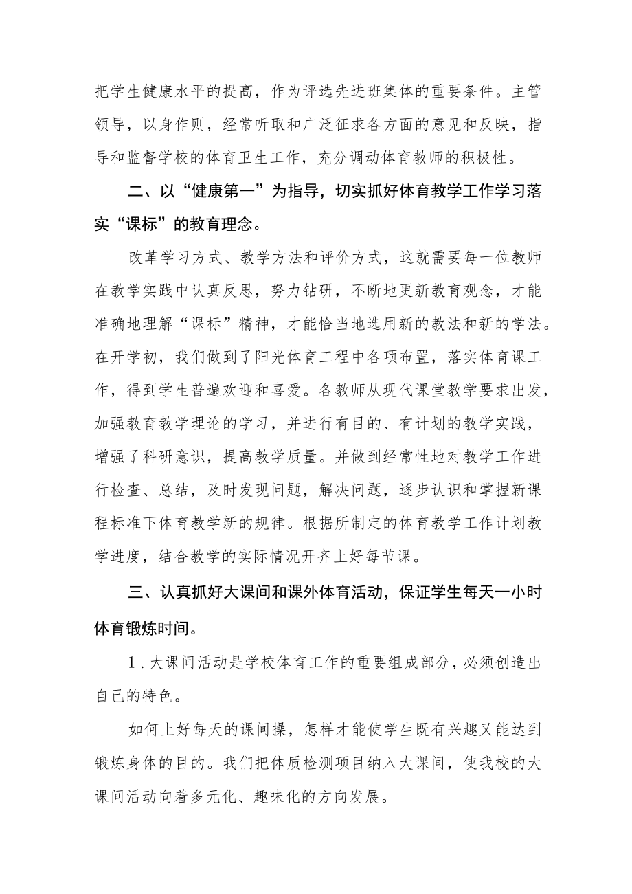 实验小学体育工作年度报告.docx_第2页