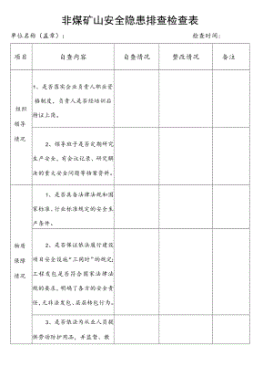 安全隐患排查检查表.docx
