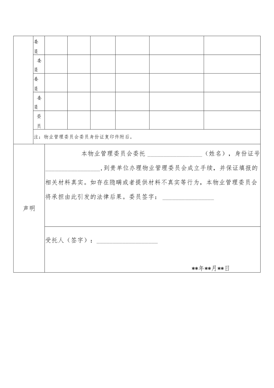 物业管理委员会成立证明示范文本模板.docx_第2页