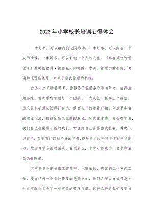2023小学校长培训心得体会发言稿6篇.docx