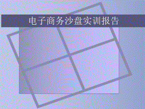 电子商务沙盘实训报告.ppt