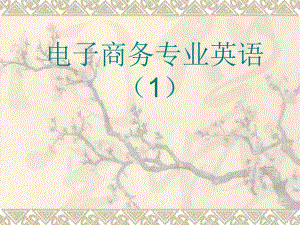 电子商务专业英语1.ppt