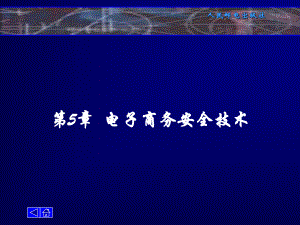 电子商务技术第5章电子商务安全技术.ppt