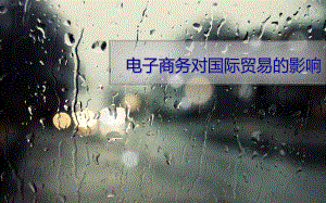 电子商务对国际贸易的影响.ppt