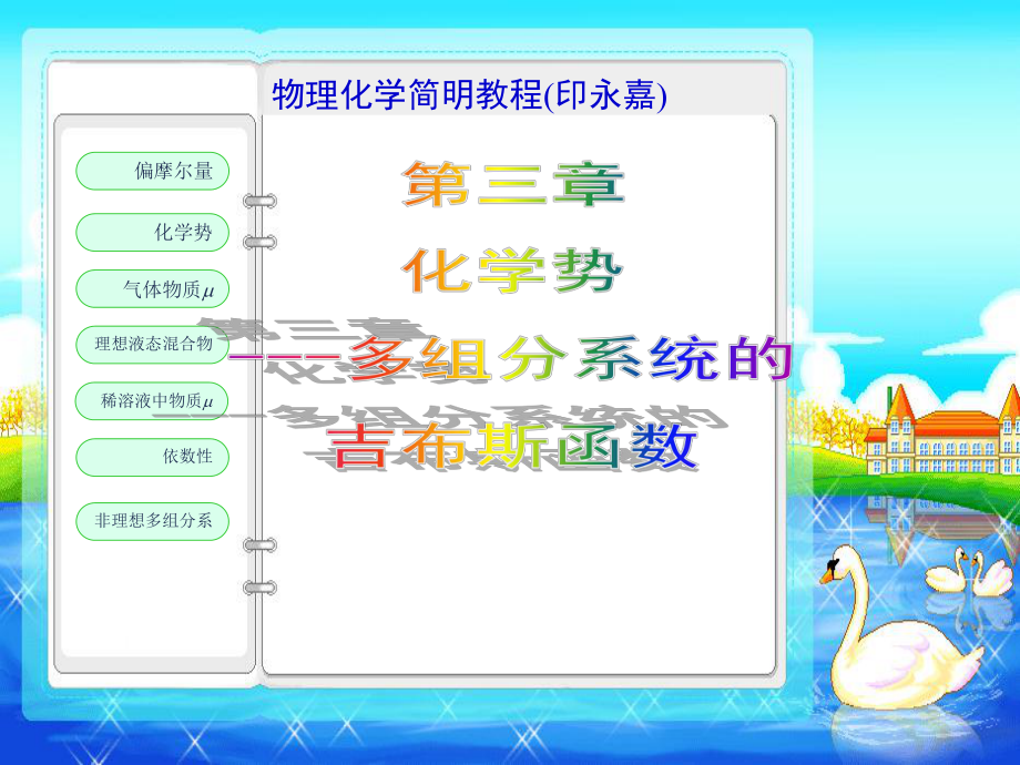 物理化学简明教程(印永嘉)化学势.ppt_第1页