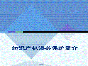 知识产权海关保护介绍0505.ppt