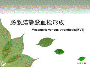 肠系膜静脉血栓形成PPT医学课件.ppt