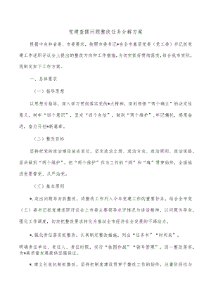 党建查摆问题整改任务分解方案.docx