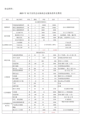 会议服务清单及费用.docx