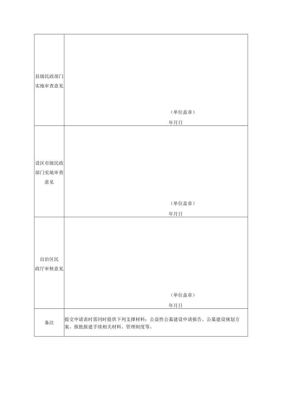 农村(乡镇)公益性公墓(骨灰堂)建设奖补资金申请表.docx_第2页
