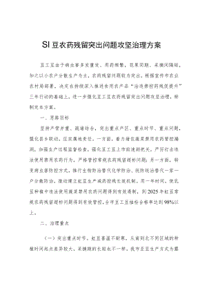 豇豆农药残留突出问题攻坚治理方案.docx