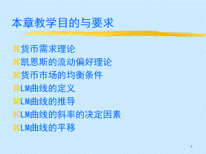 西方经济学LM曲线.ppt