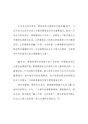 【共三篇】2023年企业党员学习雷锋精神纪念日第60周年研讨发言材料.docx
