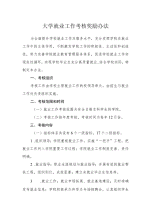 大学就业工作考核奖励办法.docx