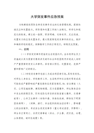 大学突发事件应急预案.docx