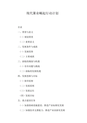 现代薯业崛起行动计划.docx