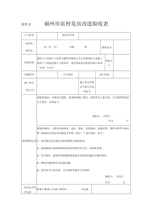 福州市农村危房改造验收表.docx