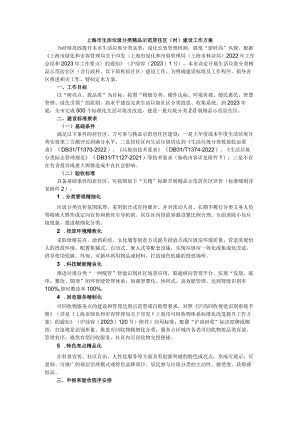 上海市生活垃圾分类精品示范居住区（村）建设工作方案.docx