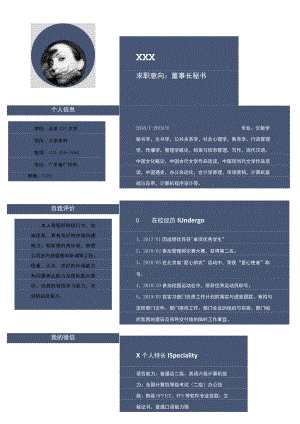 董事长秘书求职简历.docx