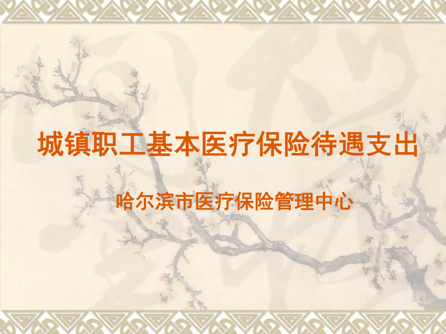 城镇职工基本医疗保险待遇支出.ppt_第1页