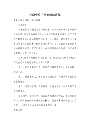 小学中层干部竞聘演讲稿.docx