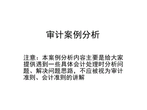 审计案例分析.ppt