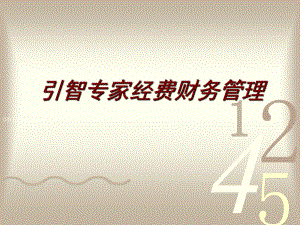 引智专家经费财务管理.ppt