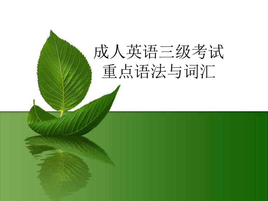 学位英语三级知识点..ppt_第1页