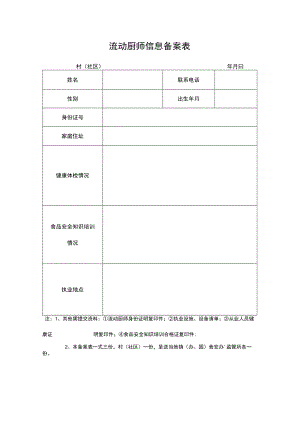 流动厨师信息备案表.docx