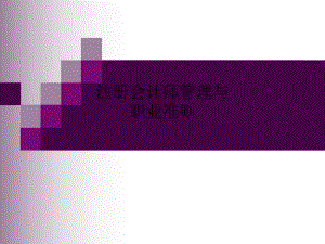 注册会计师管理与职业准则.ppt