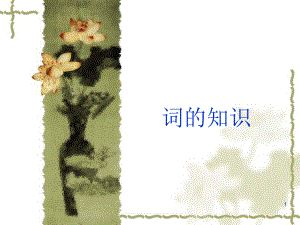 词的基础知识.ppt