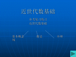 近世代数主要知识点.ppt