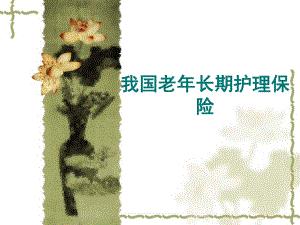 老人护理保险.ppt