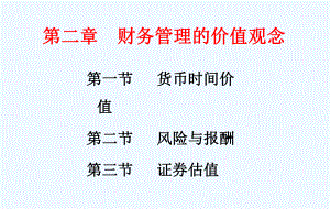 财务管理第二章财务管理的价值观念.ppt