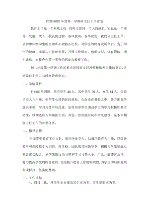2022-2023学年第一学期八年级班主任工作计划4.docx