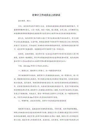 在审计工作动员会上的讲话.docx