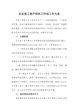 企业复工复产帮扶工作组工作方案.docx