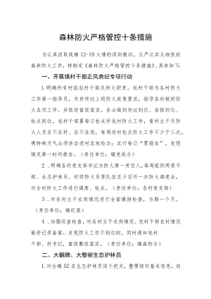 森林防火严格管控十条措施.docx