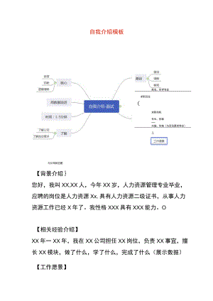 自我介绍模板.docx