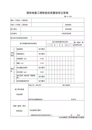 JJ096-强夯地基工程检验批质量验收记录.docx